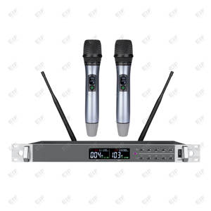 Sistema de Micrófono Inalámbrico XLR de Doble Canal EIF HD-2000 Profesional, Portátil, de Plástico, con Cancelación de Ruido por Infrarrojos - Product Image 2