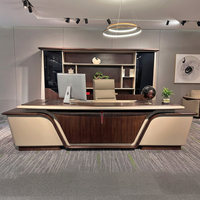 Meubles de bureau commerciaux Bureau de direction Bureau de direction moderne Bureau de direction en forme de L Bureau de direction modulaire Bureau de direction de luxe