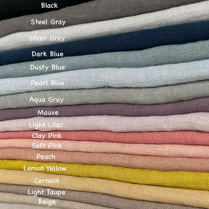 Льняная ткань OEKO-TEX 100, 100% натуральный лён, мягкая, дышащая, для платьев, рубашек, одежды, однотонная, окрашенная - Product Image 2