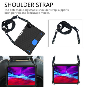 เคสกันกระแทกสำหรับเด็ก ทำจากวัสดุ EVA ใช้ได้กับ <span class=keywords><strong>iPad</strong></span> Pro 11, <span class=keywords><strong>Air</strong></span> 5, <span class=keywords><strong>4</strong></span>, 10.2 นิ้ว พร้อมสายคล้องมือแบบหมุนได้ และสายสะพายไหล่ - Product Image 6