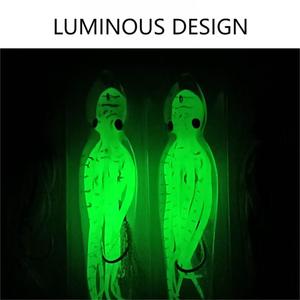 Nuevos productos 150mm UV Inkjet Octopus Squid <span class=keywords><strong>Egi</strong></span> 3D Eyes Señuelo de pesca Pesca luminosa <span class=keywords><strong>EGI</strong></span> Calamar Artificial Señuelo suave Eging - Product Image 4
