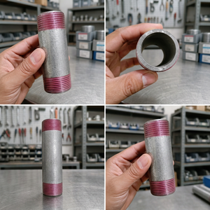 Acoplador de Tubería Roscado de Acero Galvanizado, Conector de Rosca Doble Macho para Riego y Suministro de Agua Agrícola, 1 pulgada, Alimentado por Energía Solar - Product Image 2
