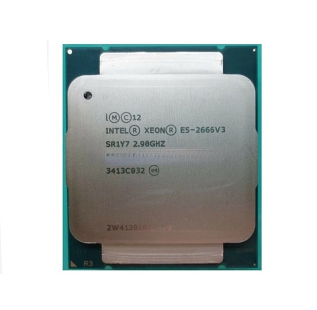 Used Intel Xeon E5 2666 V3 Processor SR1Y7 2.9Ghz 10 Core 135W Socket LGA 2011-3 CPU E5 2666V3
