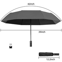 Parapluie pliant de commerce extérieur transfrontalier, parapluie automatique simple pour affaires, fabricant de parapluies avec impression de logo