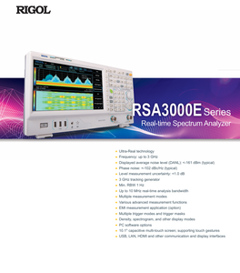 Analisador RSA3015E/3030E-TG do Espectro <span class=keywords><strong>Rigol</strong></span> Com Faixa De Freqüência De 9k A 3g Com Função De Rastreamento Do Espectro Da Fonte - Product Image 2