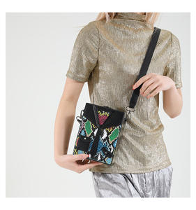 2025 Nieuwe Collectie Luxe Hot Sale Vrouwen Portemonnee Tas Mode Pu Lederen Slangenhuid Crossbody Schoudertassen - Product Image 4