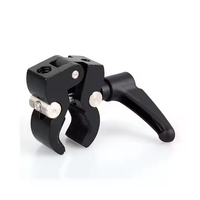 Support de caméra en aluminium avec pince crabe, ouverture maximale de 40 mm, filetages 1/4 et 3/8 pouces pour DSLR/moniteur/micro/support d'éclairage de bureau