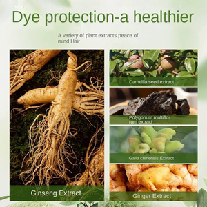 Shampoo Colorante Nero Permanente a Base di Erbe, Formula Vegetale Monodose, Copre i Capelli Grigi, Protegge il Colore, Non Macchia il Cuoio Capelluto - Product Image 3