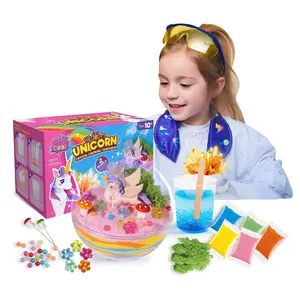 STEM Science Kit Educational DIY Craft and Art Decorate Your Own Unicorn Ball Crystal Growing Kit for Kids