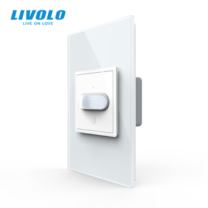 Sensor detector de movimiento PIR de seguridad estándar de EE. UU. <span class=keywords><strong>LIVOLO</strong></span> Sensor de cuerpo humano montado en la pared de alta sensibilidad para Control de iluminación - Product Image 1