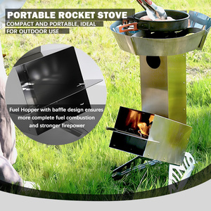 Poêle à <span class=keywords><strong>bois</strong></span> compact INBESTCAMP Logo Stove <span class=keywords><strong>Bushcraft</strong></span> pliable, efficace, à combustion directe, Kleinofen, pour usage intensif - Product Image 3