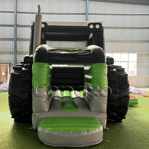 Langko Tracteur Gonflable Vert, Piste de Course de Karts Gonflables, Aire de Jeux Gonflable Commerciale Extérieure, Castillo Inflable - Product Image 4