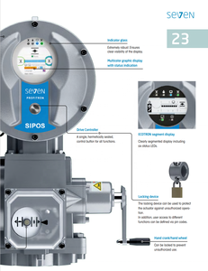 Actuador Multivuelta SIPOS Aktorik SEVEN 7, Ampliamente Utilizado en Todos los Sistemas de Control de Energía y Agua - Product Image 2