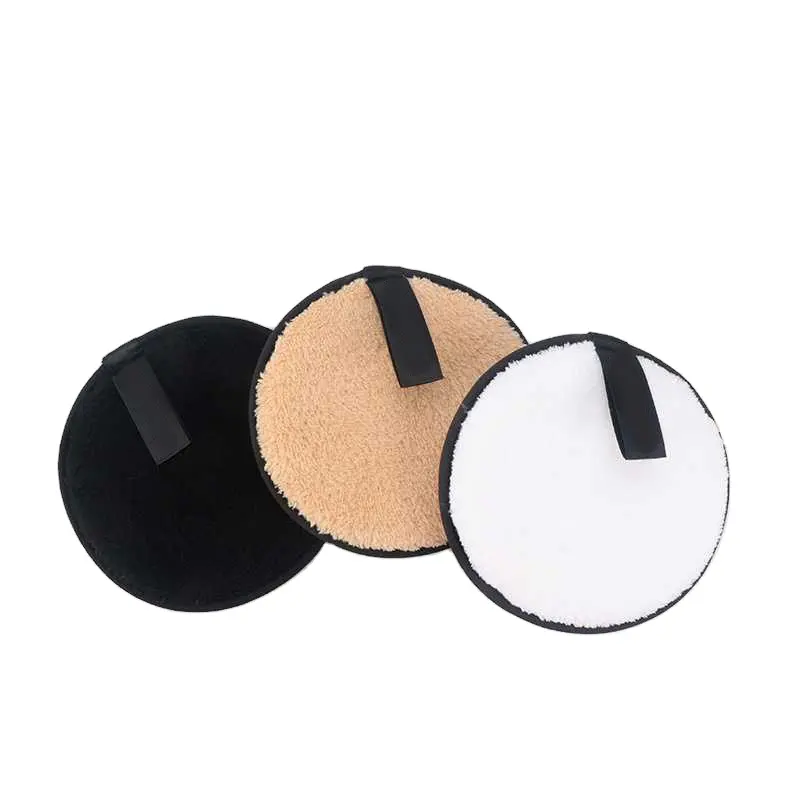 Custom Bamboo Microfiber Magic Cloth Make Up Facial Limpeza Massagem Esponja De Limpeza Maquiagem Micro Fibra Remover Almofadas