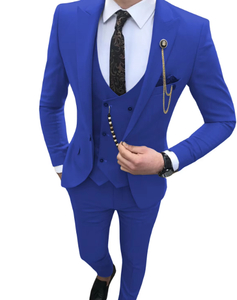 <span class=keywords><strong>Costume</strong></span> de mariage sur mesure, smoking de bal à revers pointus pour garçons d'honneur (veste+<span class=keywords><strong>gilet</strong></span>+pantalon) - Product Image 2