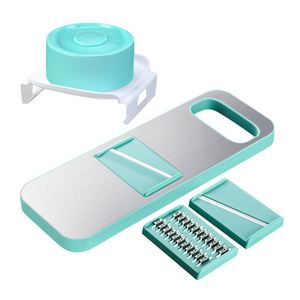 Vente flash : Coupe-légumes multifonction avec support magnétique, mandoline, râpe à pommes de terre, trancheuse à aliments en acier inoxydable - Product Image 3