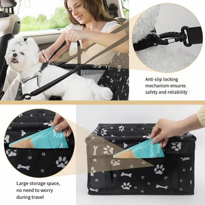 Neuer Stil Anti-Flucht Faltbare und Atmungsaktive Auto-Vordersitz-Tragetasche für Hunde und Katzen - Product Image 3