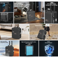 Centrale Électrique Portable 5000W/6000W avec Batterie LiFePO4, Onduleur Générateur MPPT EU pour Panneaux Solaires Domestiques et Automobiles 110V/220V
