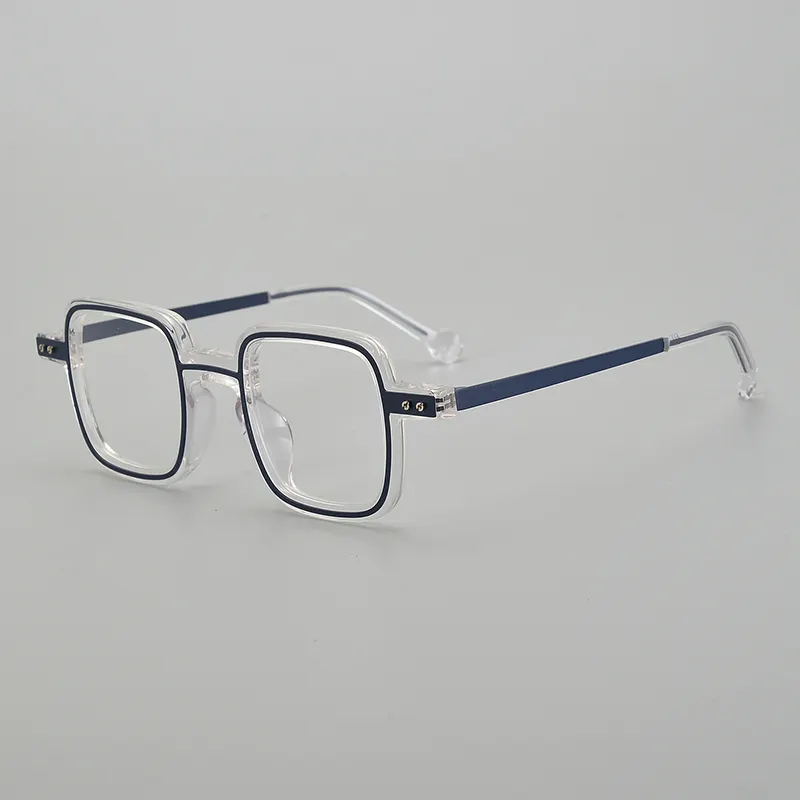 2024 Hoge Kwaliteit Brillen Vierkante Acetaat Bril Montuur Voor Alle Gezicht Luxe Hot Selling Acetaat Bril