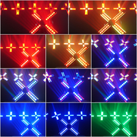 Lumière de lavage LED RGB avancée 120W, bande de rideau, contrôle DMX512, CRI 90, 24 pièces, faisceau 3W, 200 pièces, effet de flux pour la scène, fond de scène, spectacle