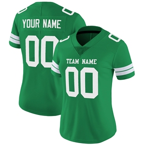 Maglia Personalizzata di Football Americano di Alta Qualità con Ricamo Verde, Abbigliamento Sportivo Cucito per Club, Uniformi Retrò della Squadra Nazionale USA - Product Image 3