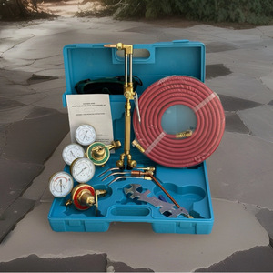 Kit de soudage et de découpe oxyacétylénique de taille moyenne, ensemble de torche, régulateur de pression de soudage et de découpe de style américain, soudage - Product Image 1