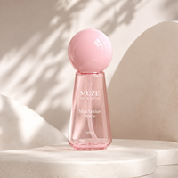 Flacon pulvérisateur à fine brume Muze Wholesale 50 ml pour le visage, le corps et les cheveux, flacon cosmétique en plastique personnalisé pour lotion, emballage pour soins de la peau