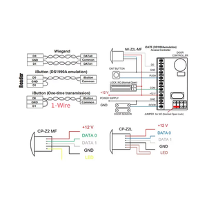 Dispositivo de Seguridad Impermeable, Mini Lector de Tarjetas RFID de 125Khz y 13.56MHz, Lector de Control de Acceso Wiegand para Puertas Inteligentes con Chip EM, MF, ID e IC - Product Image 6