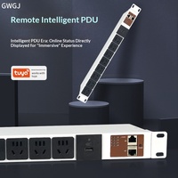 Contrôleur intelligent Gelongtu APP 8 ports 10A WPDU pour collecte d'alimentation sans surveillance Modbus 485 110-250V