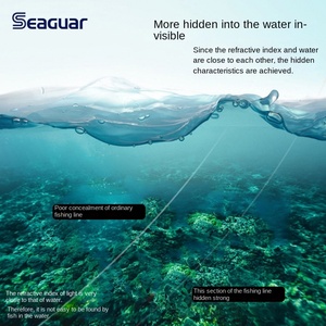 Siger สายเบ็ดตกปลาทะเล guar <span class=keywords><strong>tatsu</strong></span> ความเร็วสูง, สายเอ็นตกปลาฟลูออโรคาร์บอนลอย0.2มม. เส้นผ่าศูนย์กลาง183เมตรความยาวแบบโมโนฟิลาเมนท์ - Product Image 3