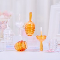 Pots à miel en plastique transparent coloré de 9 ml, contenants vides pour baume à lèvres, tubes de brillant à lèvres mignons et colorés pour enfants