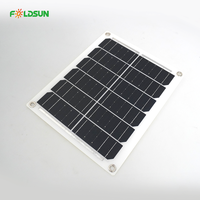 Tapis solaire portable étanche avec câble de données, prêt à l'emploi pour la randonnée en milieu sauvage