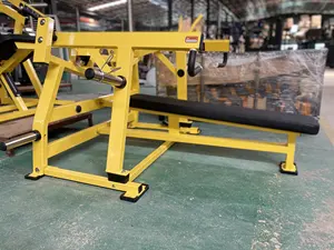 Plate Loaded Iso Lateral Horizontal Press Gym Supine Bench Press JLC Fitness Equipment Center Laydown Chest Strength Machine