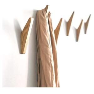 Crochets muraux robustes en bois de noyer massif pour manteaux, chapeaux, sacs, sacs à dos et serviettes - Product Image 3