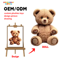 Songshan Toys Peluches sur mesure avec logo Fabricant de jouets en peluche Mascotte en peluche souple Fabricant de poupées Conception d'épreuvage Animal Unisexe