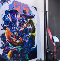 Mesin Printer Dinding Digital Friankor MK01, Pencetak Mural 3D, Impresi Lukisan Dinding 2880 Dpi
