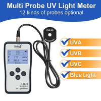 Multi Probe Digital UV UVA UVB Light Radiometer UVC Tester Meter Ultraviolet Radiometer UV Light Meter