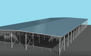 <span class=keywords><strong>Venta</strong></span> Directa de Fábrica, Estructuras de Acero Prefabricadas Ligeras de Alta Calidad Grado Q235/Q355 para Establos, Diseño Automatizado, Construcción Rápida - Product Image 5