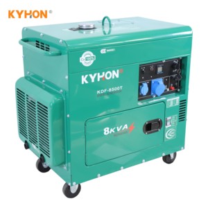 Factory Direct Spot Automatic Super Silent 400V 230V Generators Portable Type Genset Wheels Remote Control 50/60Hz KDF8500T(-3/- - Product Image 3