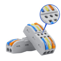 Mini connecteur de conducteur de fil rapide universel Compact 2/3 broches épissage Push-inTerminal Block 1 en sortie multiple avec trou de fixation