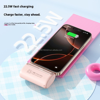 Logo personnalisé Mini Power Bank 10000mah avec deux prises Capsule Chargeur portable Sortie USB-C PD 20W Charge rapide