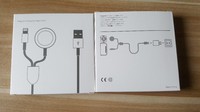 Nouveau câble 2 en 1 pour chargeur Apple Watch 9 8 7 6 5 4 3 USB Station de charge rapide portable pour iPhone 17 16 15 14 13 Pro Max Plus