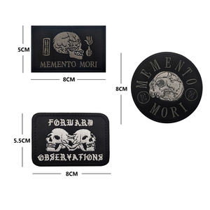 FORWARD Skull Fabric Tactical MEMENTO MORI <span class=keywords><strong>Brain</strong></span> Skull bordado tela táctica estilo divertido parche para bolsa sombrero DIY coser - Product Image 1