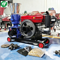 Nouvelle machine à granulés d'aliments pour animaux Diesel, capacité 90-150 kg/h, 220V/380V, haute productivité, utilisation hors réseau, pour ferme agricole, modèle Emperor