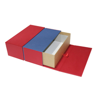 Boîte cadeau à double ouverture avec logo personnalisé OEM, en carton rigide gris, faite à la main, avec estampage à chaud et gaufrage, pour compléments alimentaires