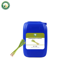 Hydrolat de citronnelle infusé au citral naturel en vrac pour usine, fourni en fût IBC, matière première cosmétique 100% pure, FDS et COA disponibles