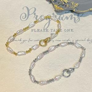 Bracelet baroque pour le corps entier, argent pur S925, bijoux en eau douce avec une forte brillance, nouveaux accessoires de mode - Product Image 4