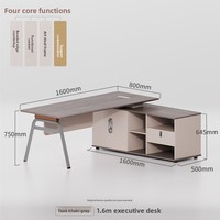 Ensemble de chaises de bureau pour directeur moderne Bureau d'affaires simple, luxueux et élégant du patron