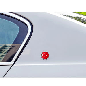 Mini Emblema Redondo para Motocicleta o Automóvil, Adhesivo con Logotipo Personalizado, Emblemas Metálicos con Bandera Estadounidense para Automóviles - Product Image 3