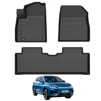 Accessoires intérieurs toutes saisons, tapis de voiture 3D personnalisés avant et arrière pour Byd Yuan Plus 2022-2024, tapis de sol pour voiture électrique